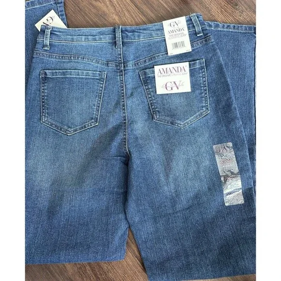 Gloria Vanderbilt Women's Amanda Slimming Jeans Tapered Leg Supreme Stretch 8 - Picture 6 of 8